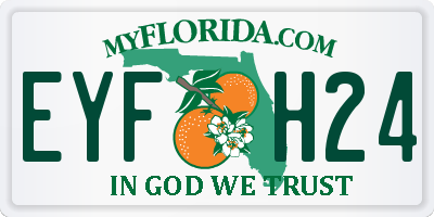FL license plate EYFH24