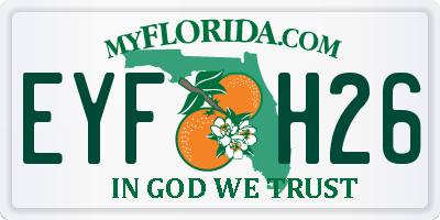 FL license plate EYFH26