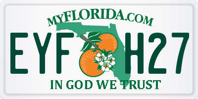 FL license plate EYFH27