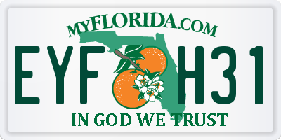 FL license plate EYFH31