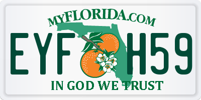 FL license plate EYFH59