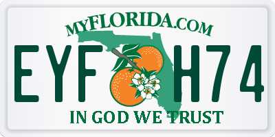 FL license plate EYFH74