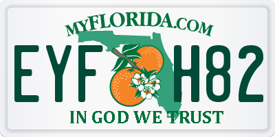 FL license plate EYFH82