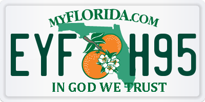 FL license plate EYFH95