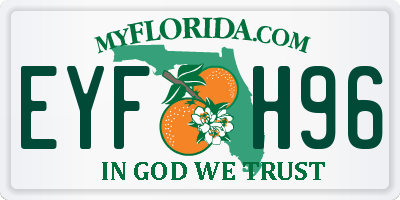 FL license plate EYFH96