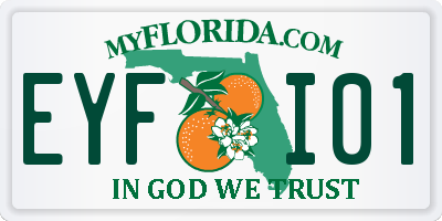 FL license plate EYFI01