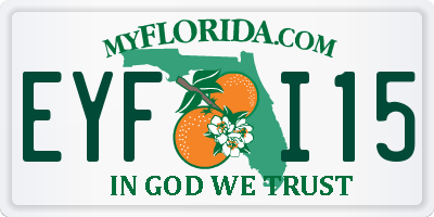 FL license plate EYFI15