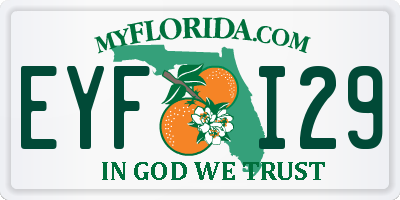 FL license plate EYFI29