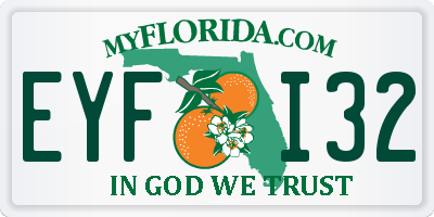FL license plate EYFI32