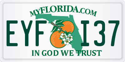 FL license plate EYFI37