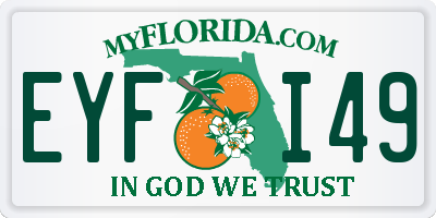 FL license plate EYFI49