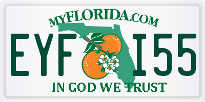 FL license plate EYFI55
