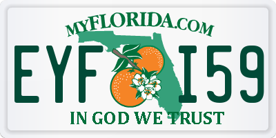 FL license plate EYFI59