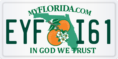 FL license plate EYFI61