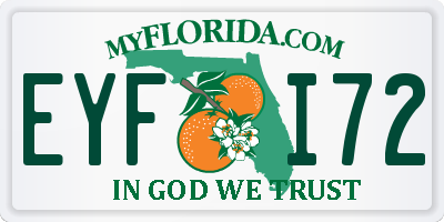 FL license plate EYFI72