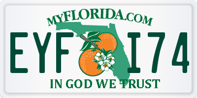FL license plate EYFI74