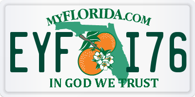 FL license plate EYFI76