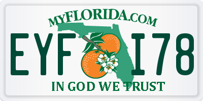 FL license plate EYFI78