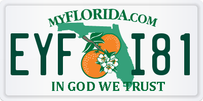 FL license plate EYFI81