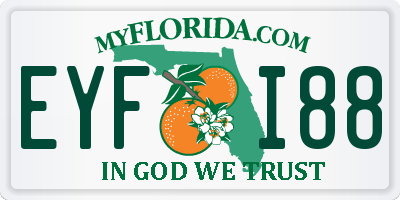 FL license plate EYFI88