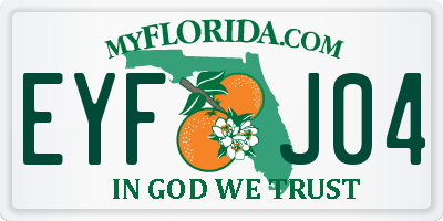 FL license plate EYFJ04
