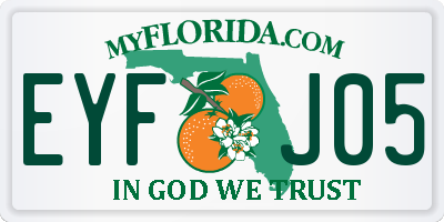 FL license plate EYFJ05