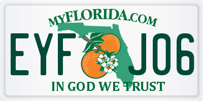 FL license plate EYFJ06