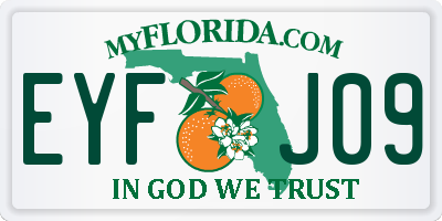 FL license plate EYFJ09