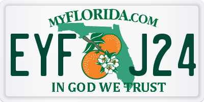 FL license plate EYFJ24