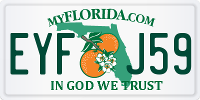 FL license plate EYFJ59