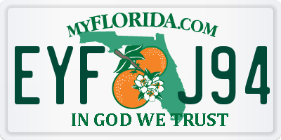 FL license plate EYFJ94