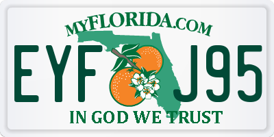 FL license plate EYFJ95