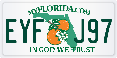 FL license plate EYFJ97