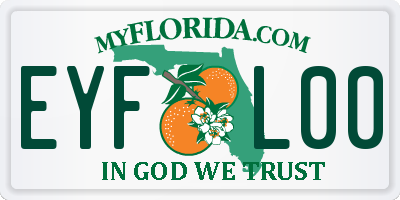FL license plate EYFL00