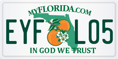 FL license plate EYFL05