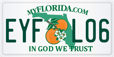 FL license plate EYFL06