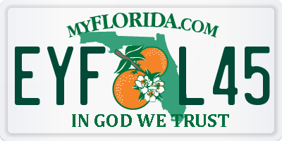 FL license plate EYFL45