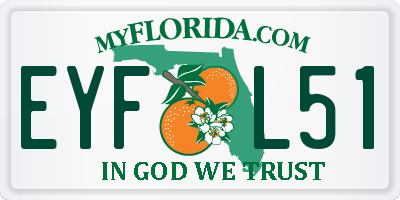 FL license plate EYFL51