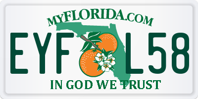 FL license plate EYFL58
