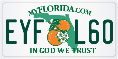 FL license plate EYFL60