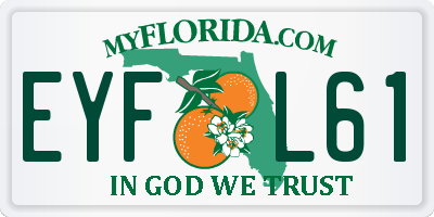 FL license plate EYFL61