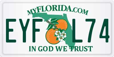 FL license plate EYFL74