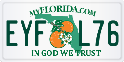 FL license plate EYFL76