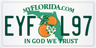 FL license plate EYFL97