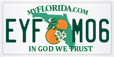 FL license plate EYFM06