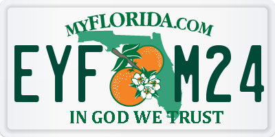 FL license plate EYFM24