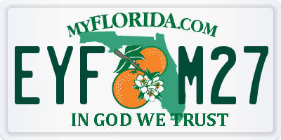FL license plate EYFM27
