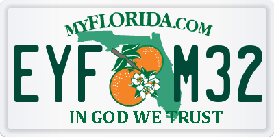 FL license plate EYFM32