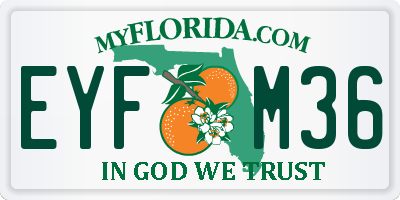 FL license plate EYFM36
