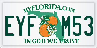 FL license plate EYFM53